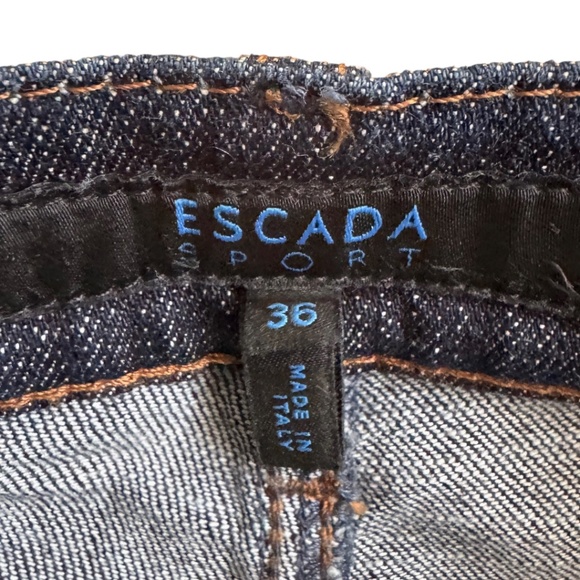 Escada Sport Embellished Cropped Jeans – Size 36 (Approx US 4) - Picture 3 of 6